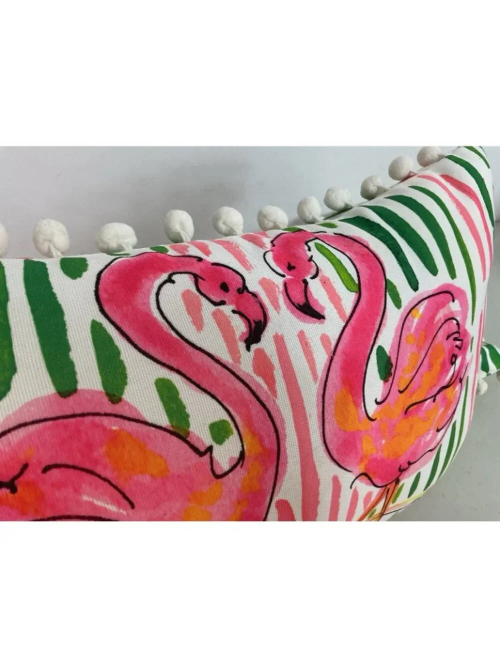 Lilly Pulitzer Throw Pillow Indoor Outdoor Pink Flamingo Set of 2